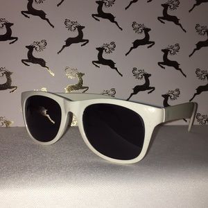 White sunglasses.